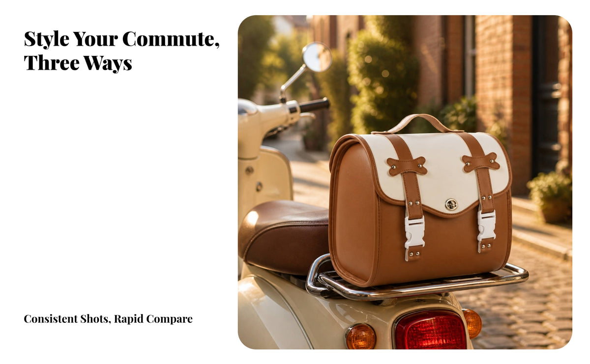 Structured Electric Bike Tail Bag Hard-Shell Style Rear Tail Bag with Mounting Base Easy to Install Rigid for Commuters, Daily Commuting, Errands