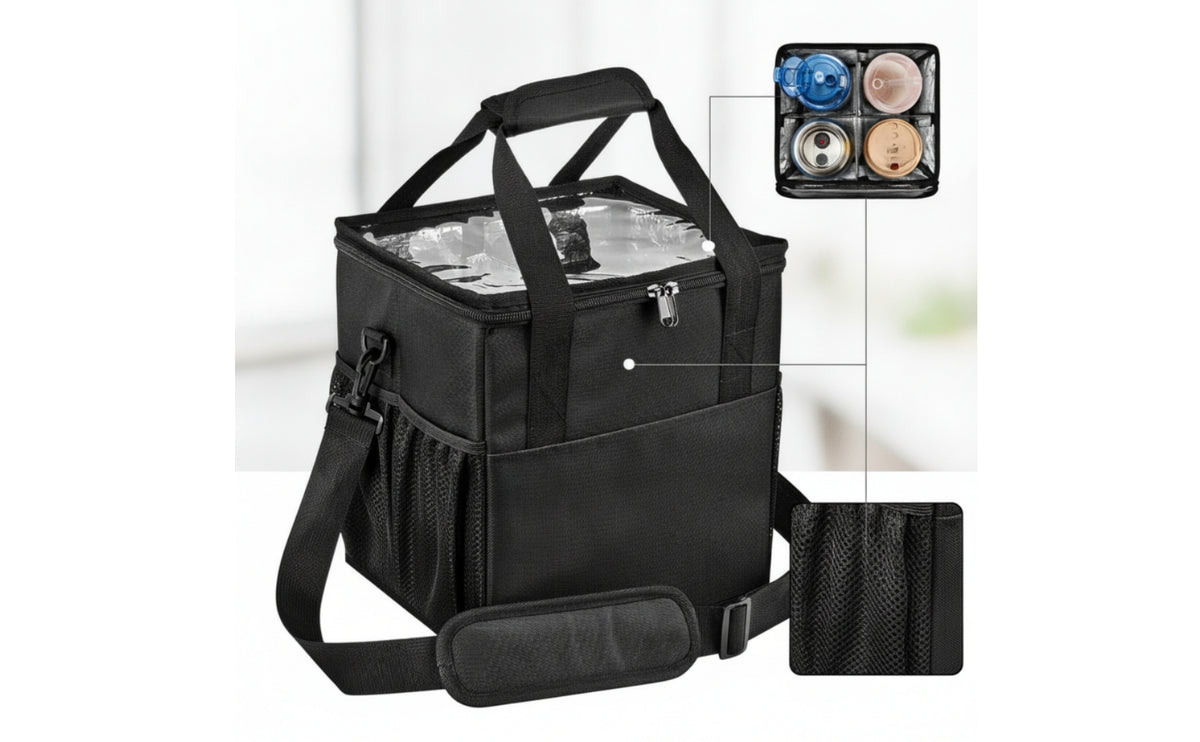 Amazon Hot Sale Travel Shoulder/Handheld Drink Holder, Holds Four Cups, Travel Storage Bag