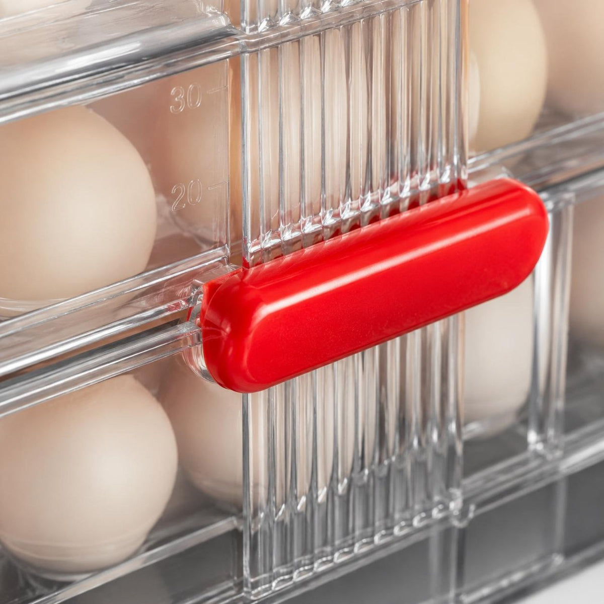 Rotating Egg Holder Organizer Multi Layer Stackable Egg Tray Handle Design Household Storage