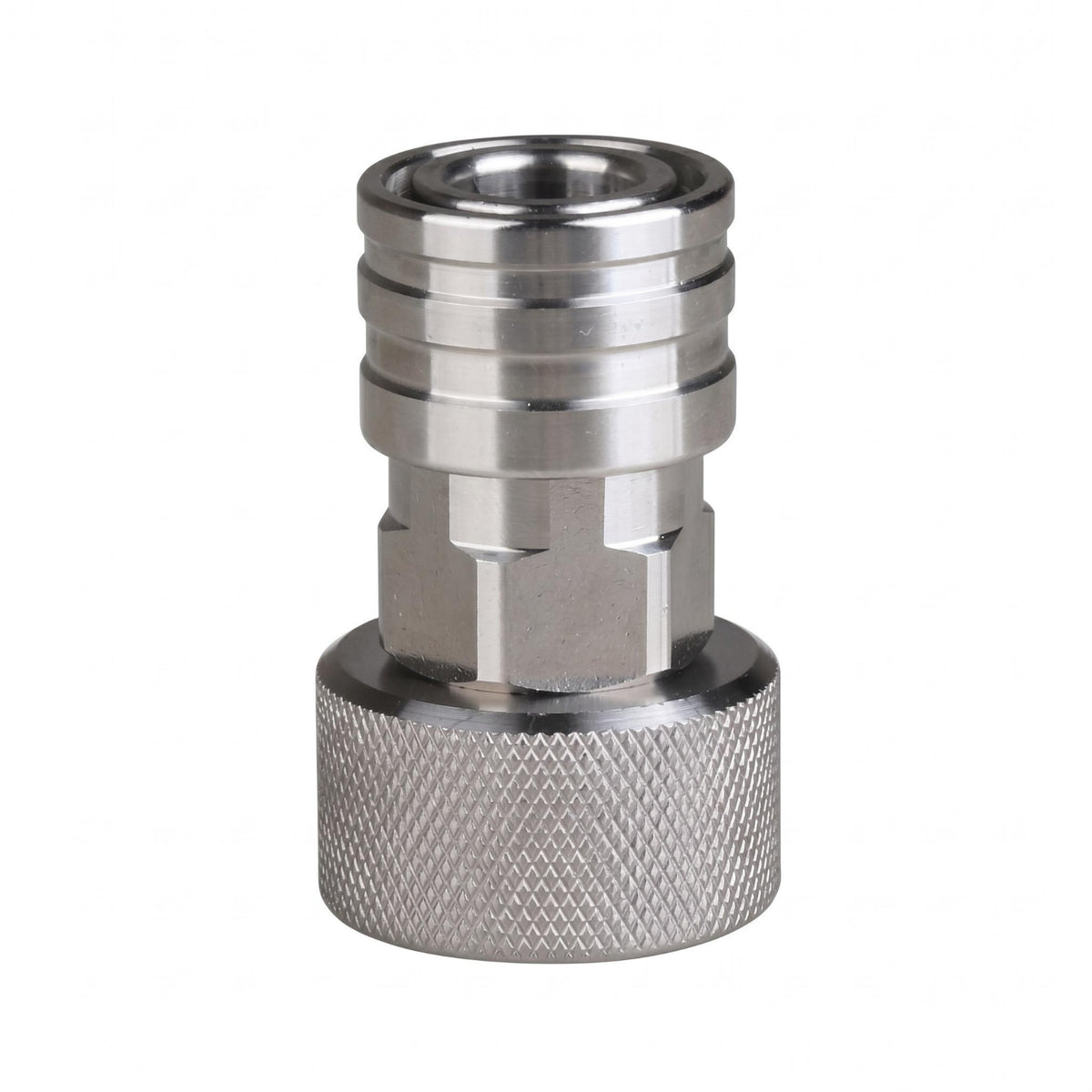 Stainless steel Hose Adapter Knurled Grip Push-to-Connect Hose Fitting Easy Instant Connection Plumbing Part