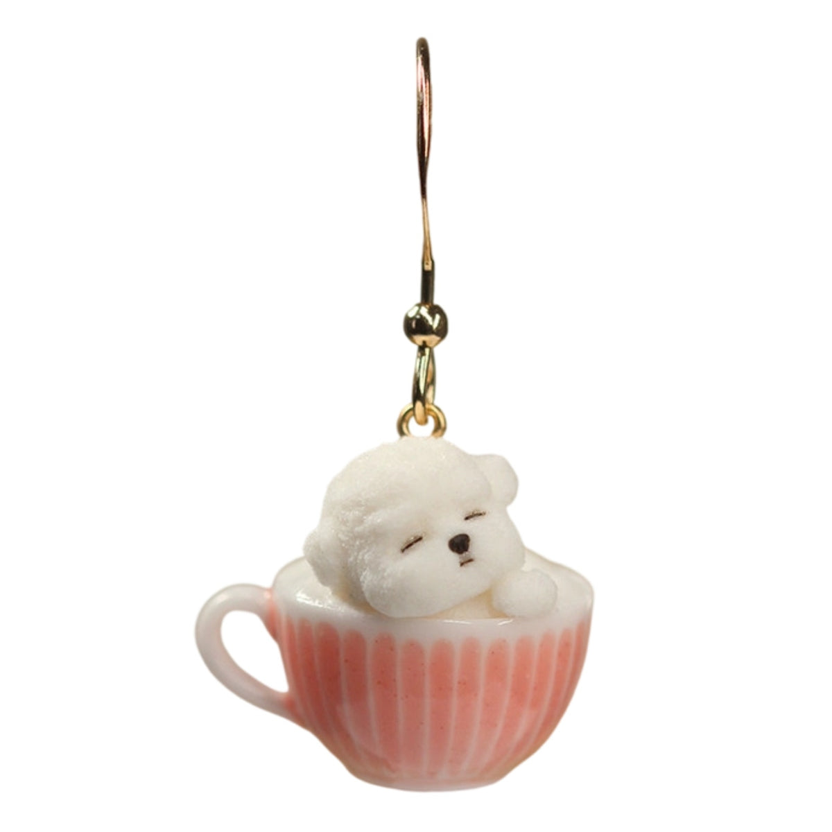 Earring with Teacup Charm Cute Earrings with Teacup Playful Cup Earrings for Teens