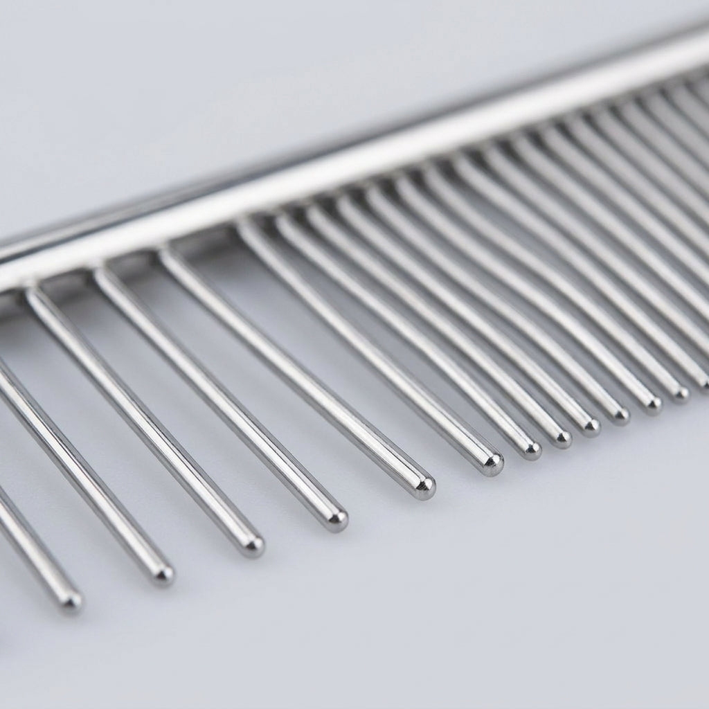 Cat Brush and Hair Comb for Dog Grooming, Double-Sided Stainless Steel Cat Comb and Dog Comb Set, Professional Pet Grooming for Long Hair, 3 Pack