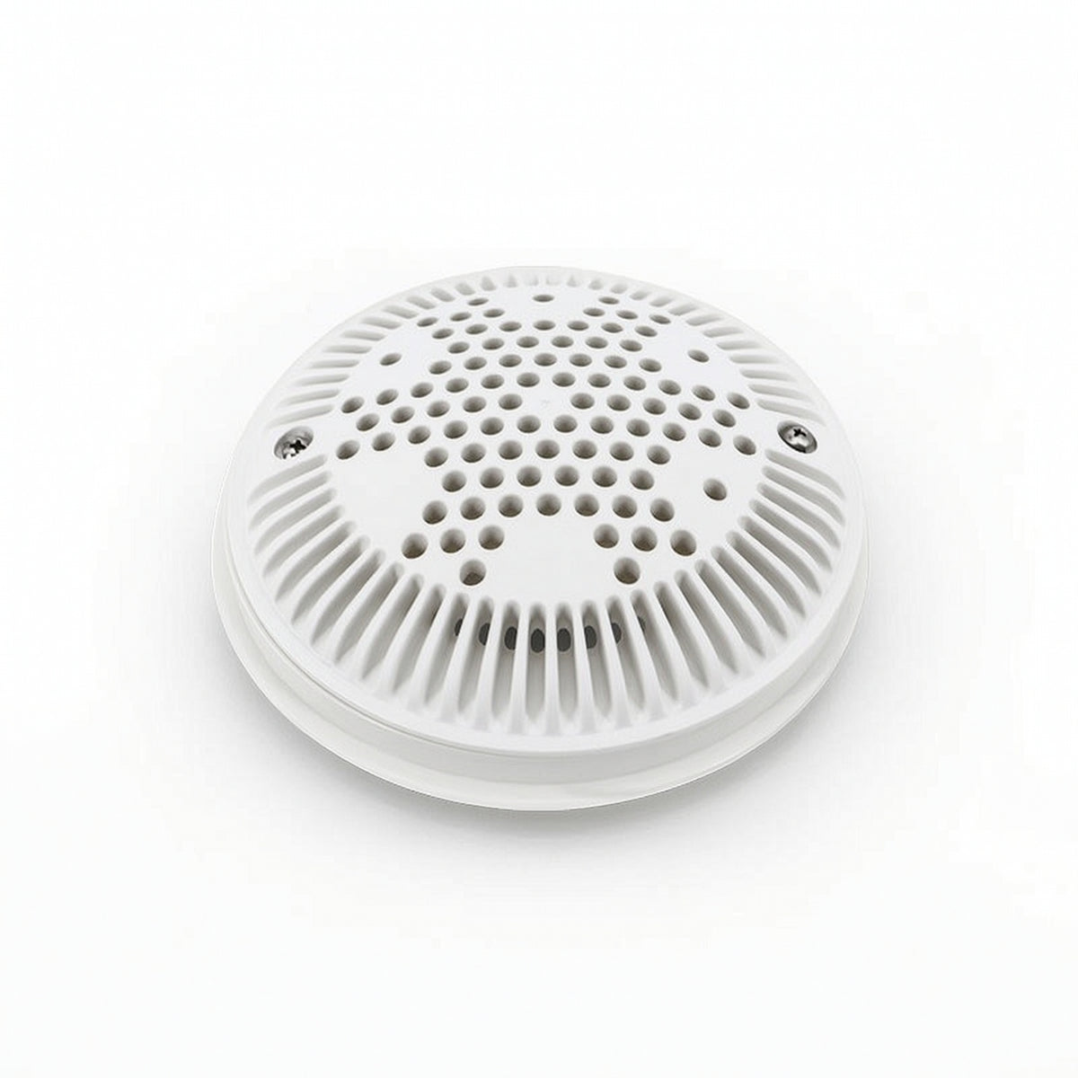 Round Main Drain Cover Perforated Pool Drain Cover White Hardware