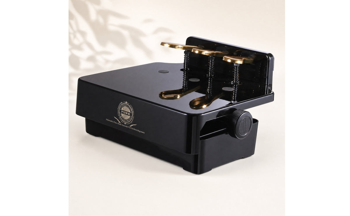 Piano Pedal with Three-Pedals Layout Glossy Piano Pedal with Adjustable Base Accessory for Beginners