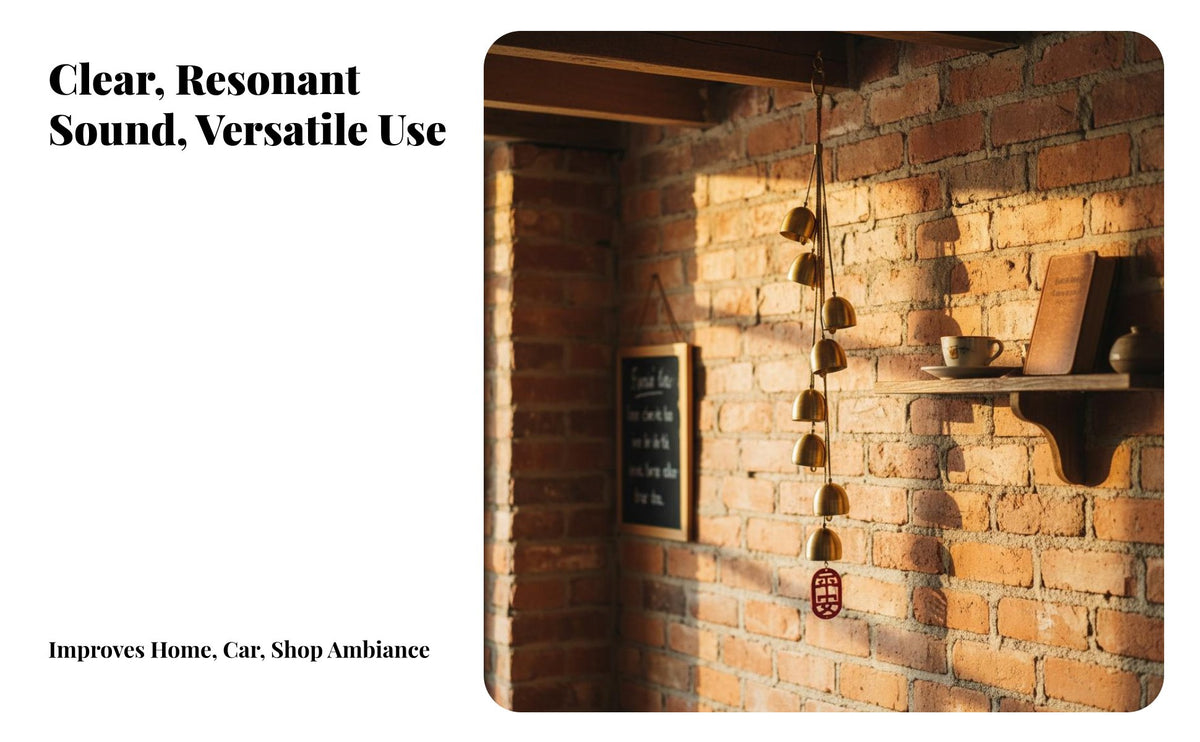 Brass Wind Tinkler Melodious Sound Decorative Door Entry Tinkler Small Brass Feng Shui Chime Great Gift Suggestion