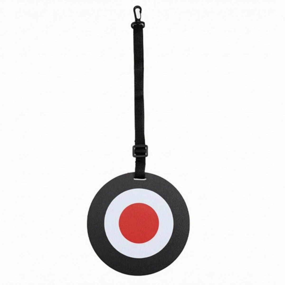 Red Center Football Training Target Disc Swivel Hook Soccer Training Disc with Straps Adjustable Strap Hanging Football Target Flat