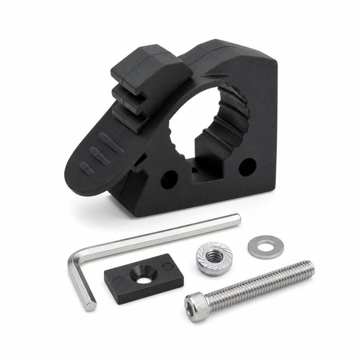 Pipe Clamp Stable Tube Clamp Pipe Fixture with Hex Key Adjustable Bracket Non-Slip for DIYers, Workshop, Utility Room