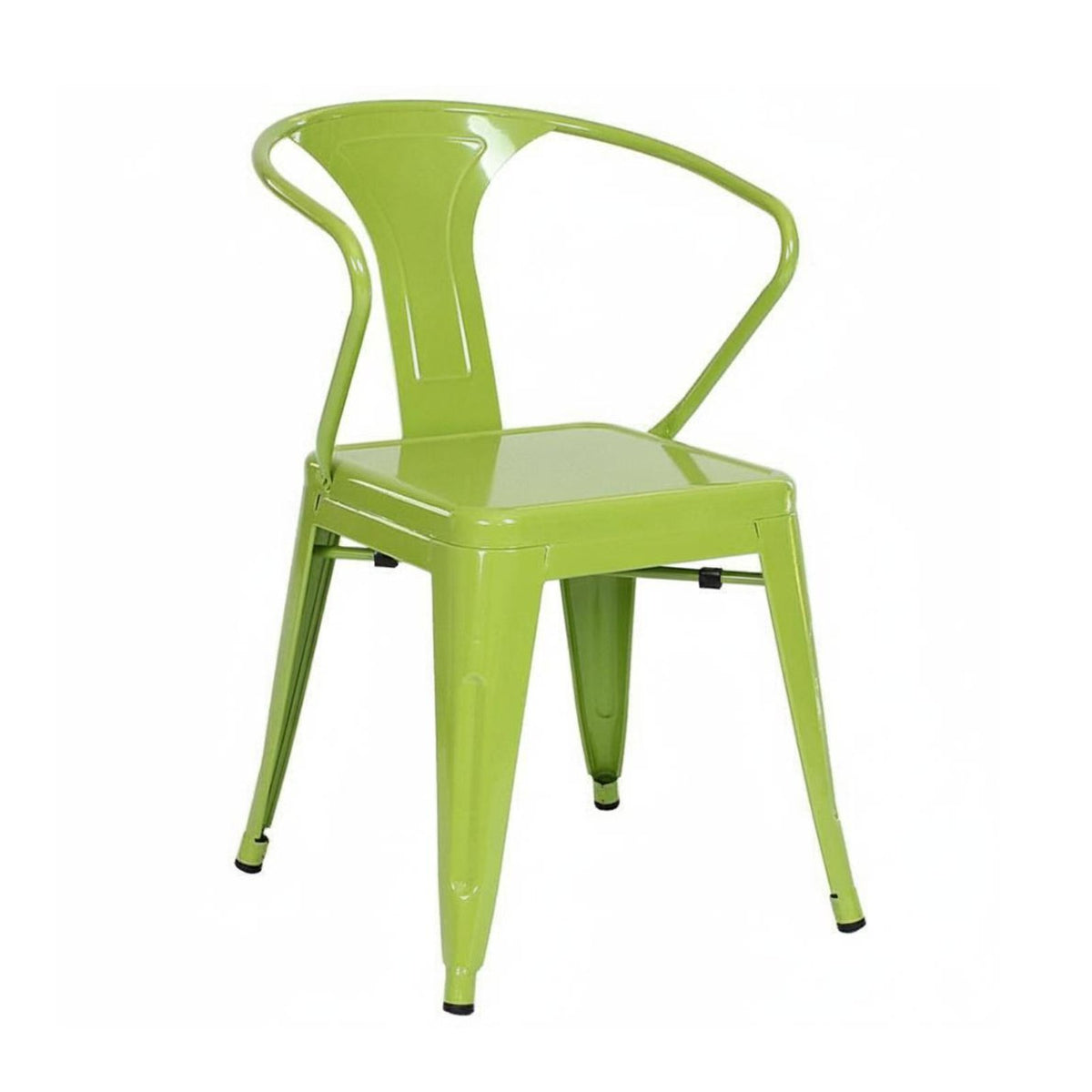 With Armrests utilitarian Armchair Supportive Backrest Metal Chair long-lasting Construction Seating Furniture Easy to Clean for Interior Designers, Business Owners, Restaurant, Dining Room, Kitchen, Lounge