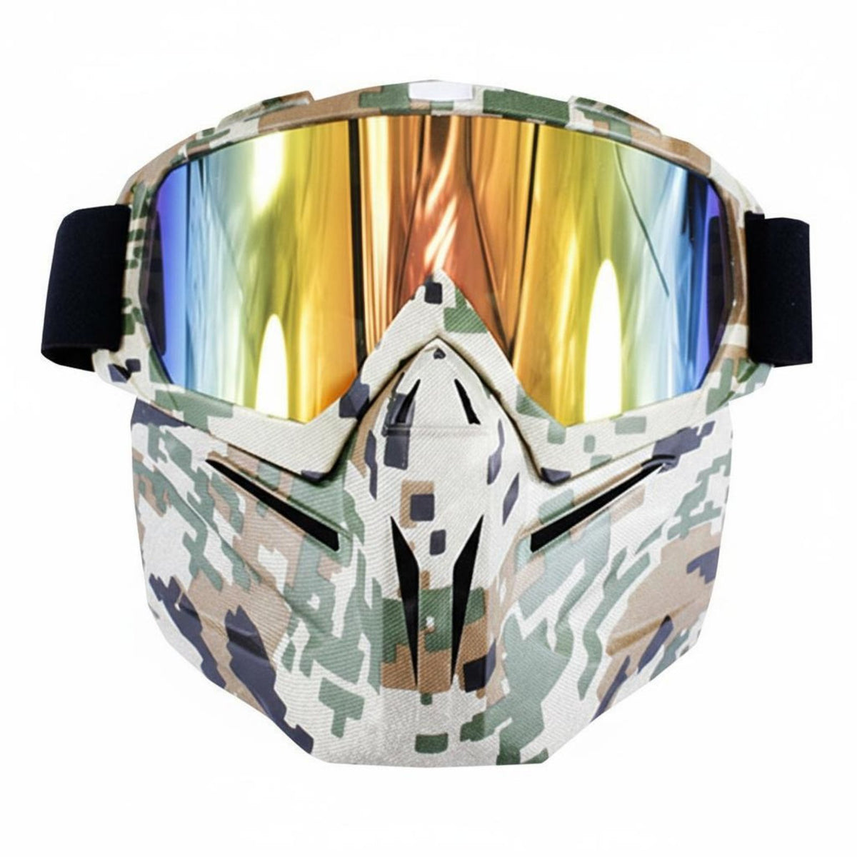 Motorcycle Goggles Visor Sandproof Motorcycle Riding Visor Windproof Riding Goggles Adjustable Headband Comfortable Foam Padding