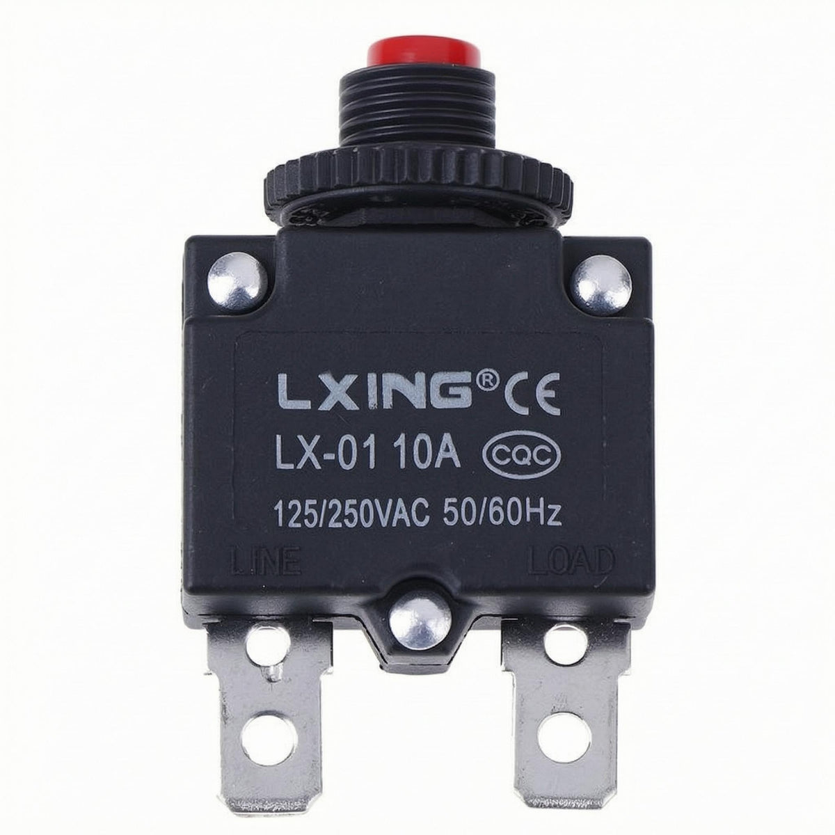 Overcurrent Protection Panel Mount Circuit Breaker Terminal Tabs Push Button Breaker Knurled Knurled Nut