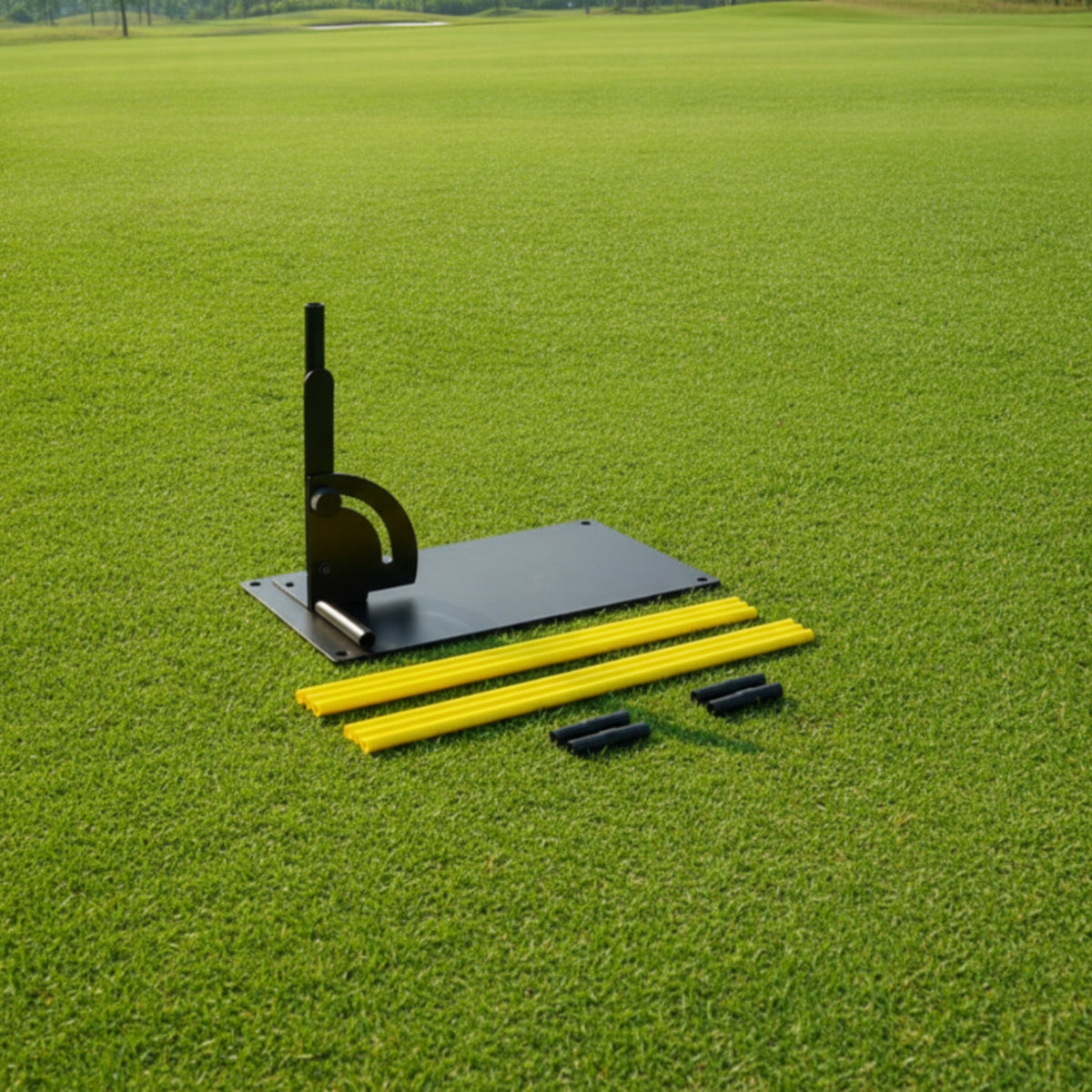Golf Swing Plane Sturdy Form Guide Adjustable Golf Swing Practice Tool for Golfers, Beginners, Backyard