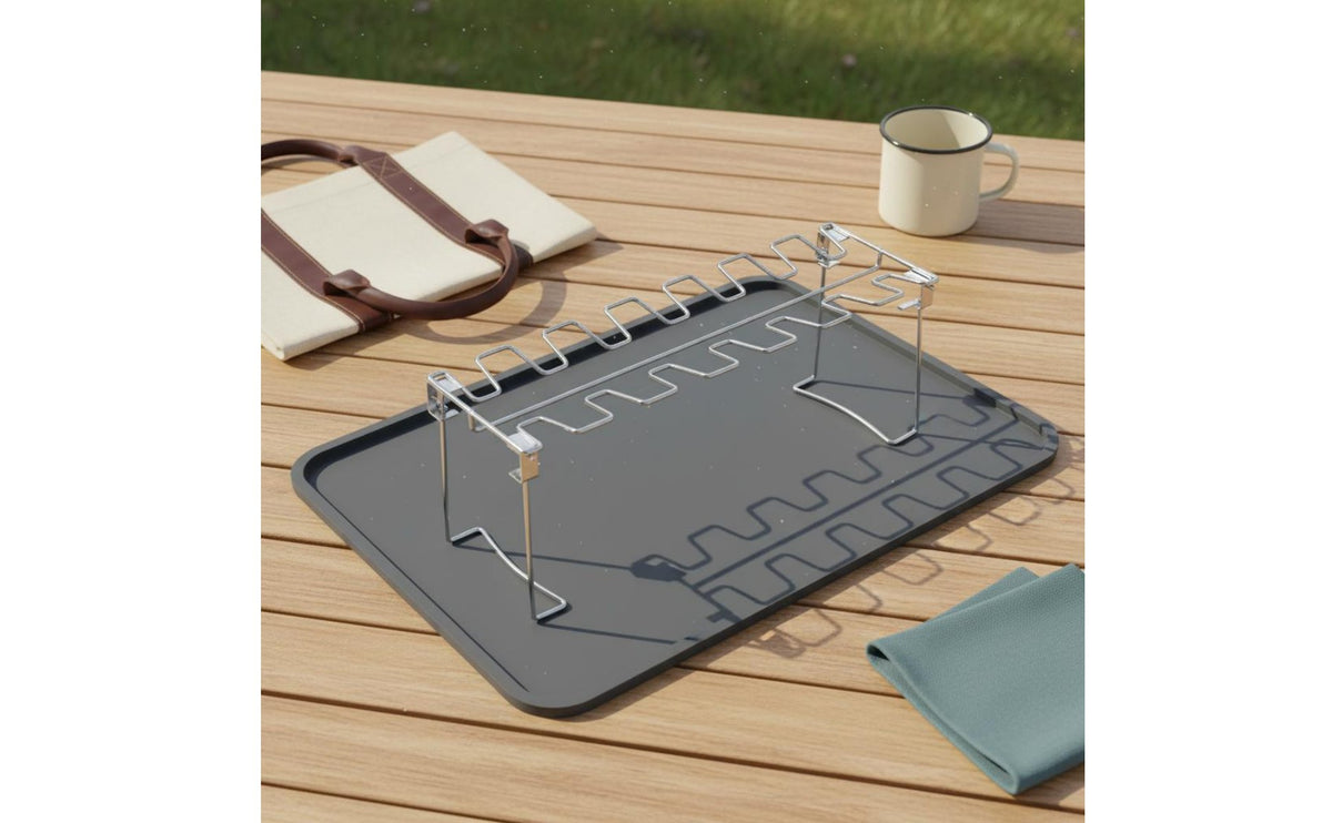 Chicken Leg Grill Rack Even Cooking 14 Slot Drumstick Holder Dishwasher Chicken Leg Rack for Campers, Camping, Kitchen