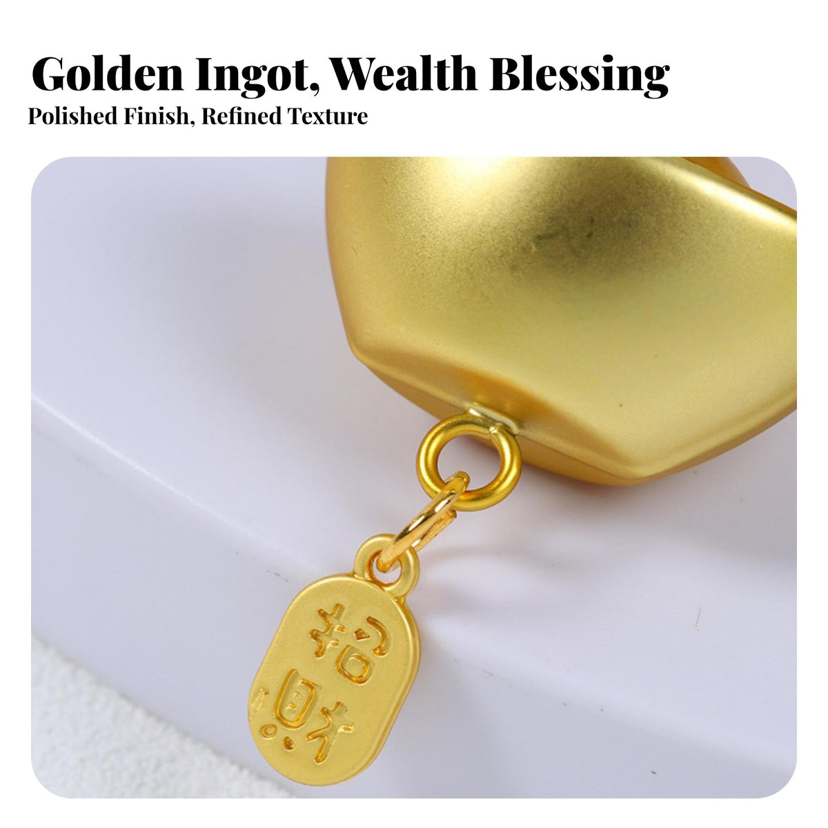 Traditional Sycee Hanging Bell Symbol of Prosperity Symbol Ornament Melodious Chime Fortune Bell Pendant for Car Owners, Gift Presenters