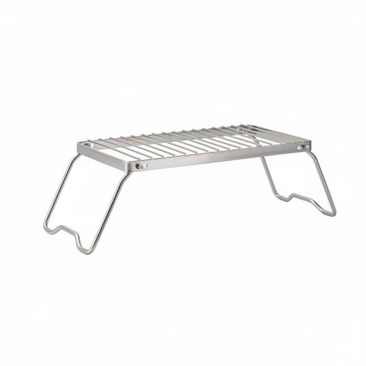 Compact Storage Collapsible Outdoor Grill Stand Easy Setup Foldable Cooking Stand Heavy Duty Portable Grill Rack Rust Resistant for Barbecue