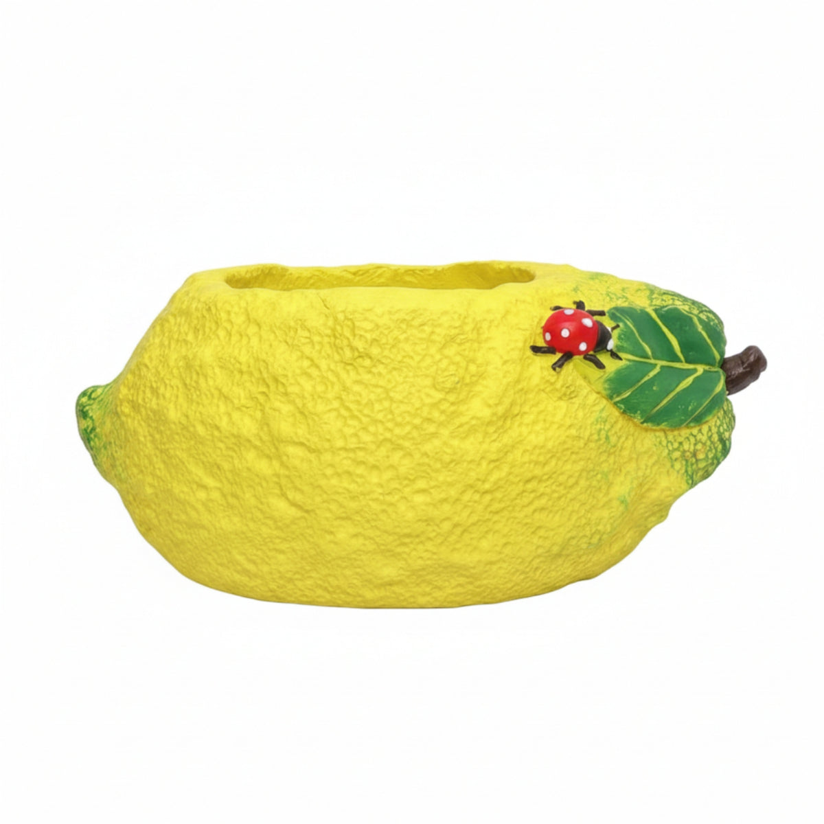 Decorative Planter with Drainage Hole Textured Sculptural Garden Planter Weather-Resistant Flower Pot with Drainage Hole for Courtyard, Patio, Balcony