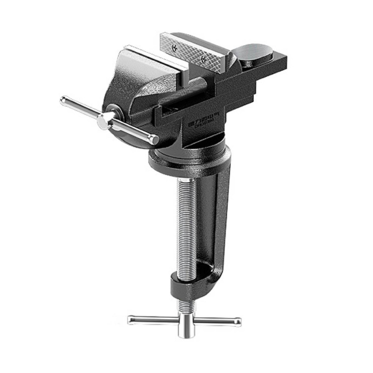 Heavy-Duty Bench Vise with Rotating Base Adjustable Bench Vise Sturdy Table Clamp Anti-Slip for DIYers, Hobbyists, Workbench, Home Workshop, Garage