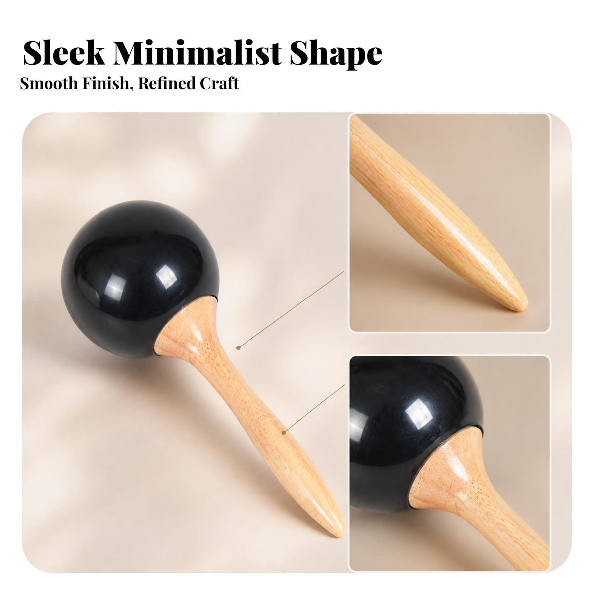 Single-Piece Maracas Rhythm Maraca Pair Performance Handheld Maracas Easy to Play