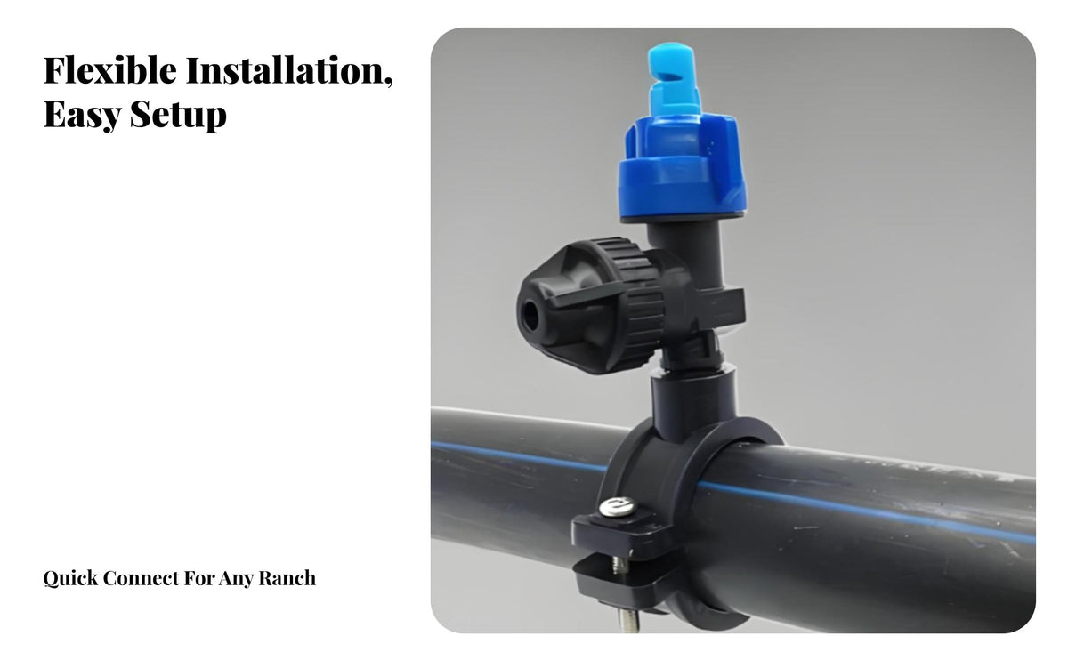Leak-Proof Cowshed Cooling Sprinkler Long-Lasting Wide-Angle Fan Spray Nozzle for Dairy Farmers, Cowsheds, Pastures