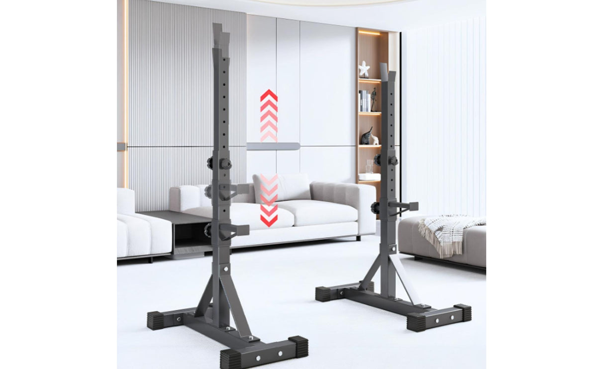 Freestanding Split Squat Rack Stable Squat Rack with Safety Supports Safe Non-Slip for Home Gym Builders