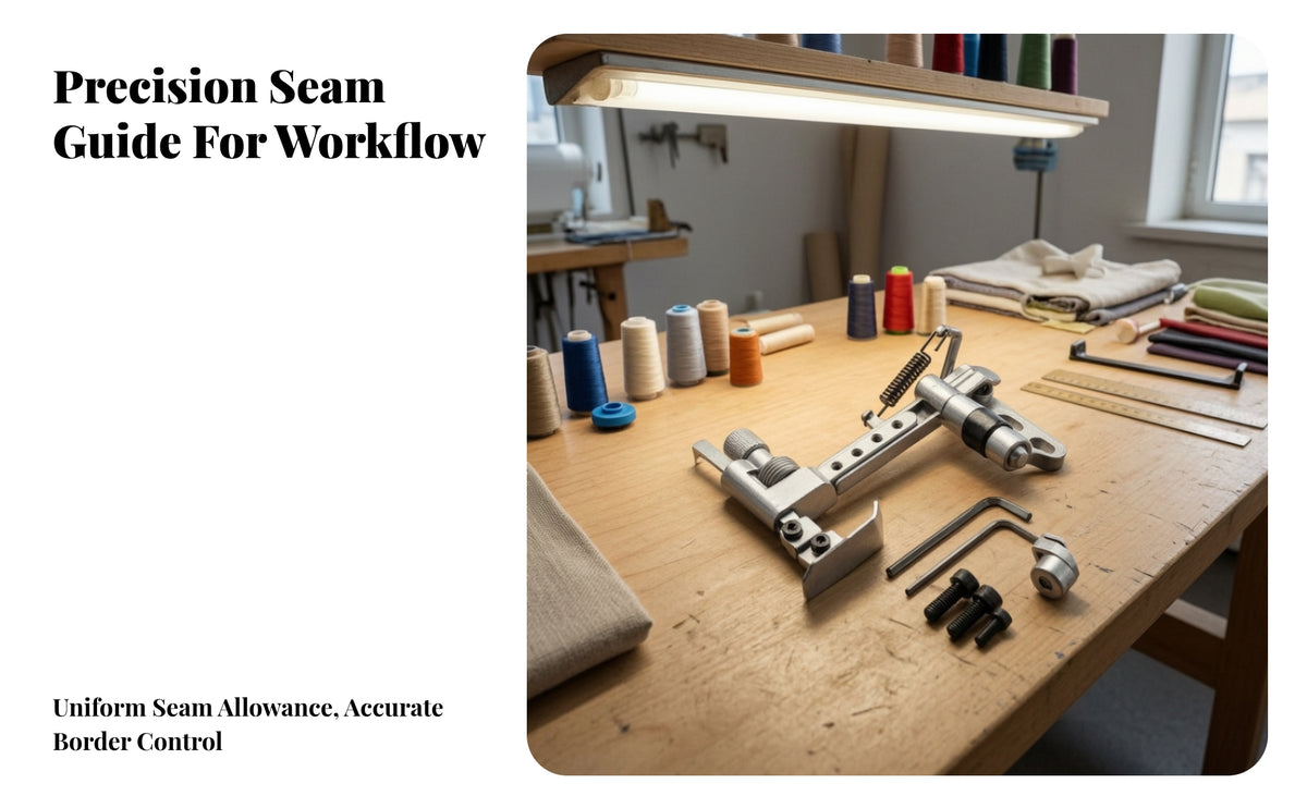 Adjustable Edge Guide | stitching apparatus Guide, for Garment Production