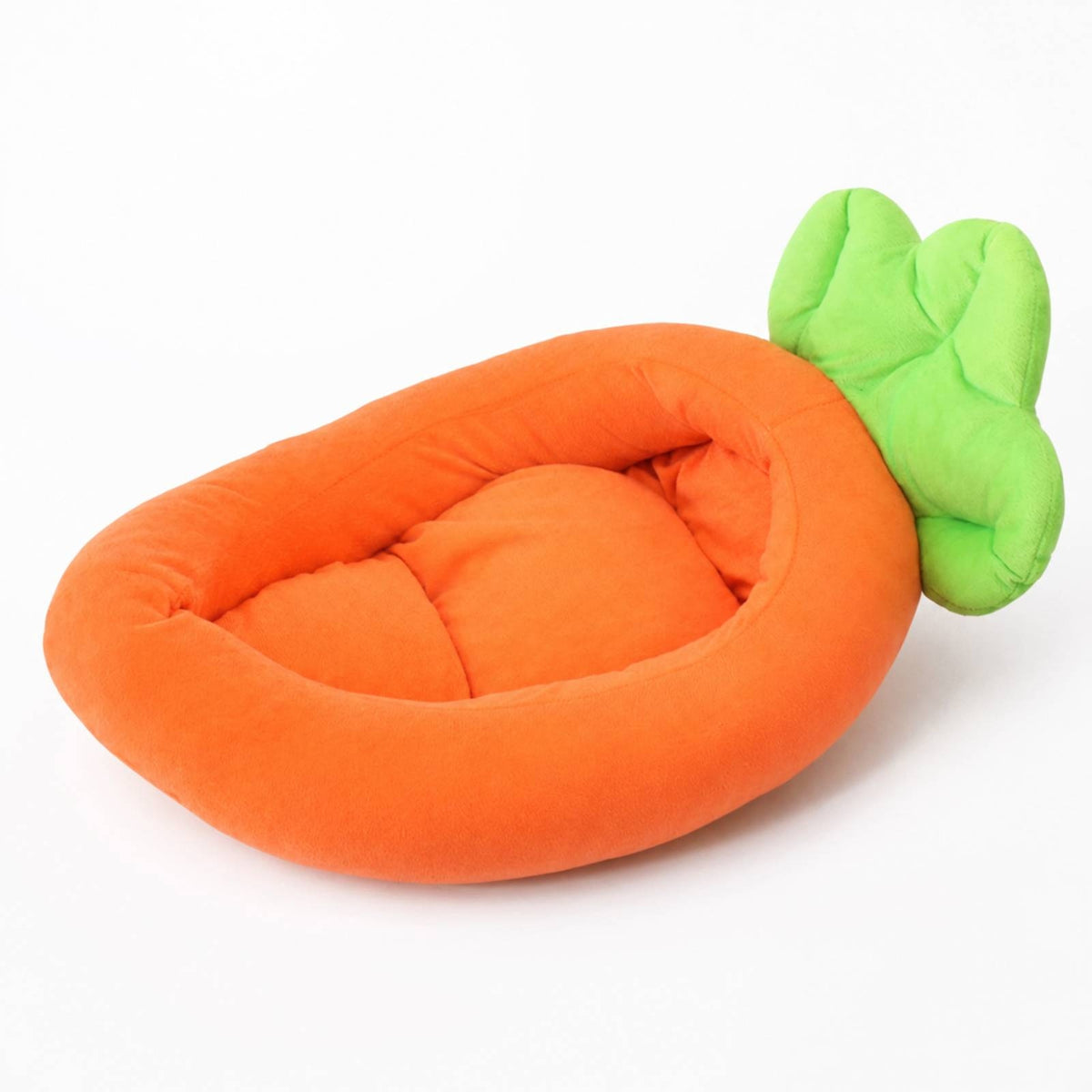 Veggie-Shaped Pet Bed Machine Washable Carrot Shaped Pet Cozy Bed for Cats, Kittens, Indoor, Living Room