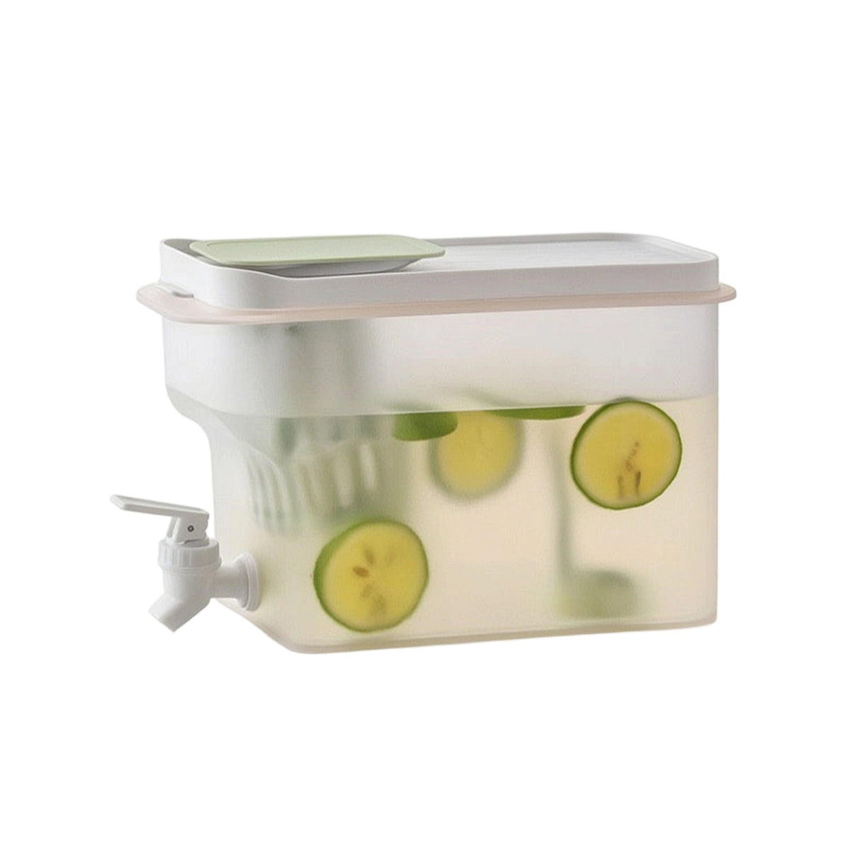 Refrigerator Cold Water Jug with Faucet, Large Capacity Heat-resistant Fruit Tea Pitcher