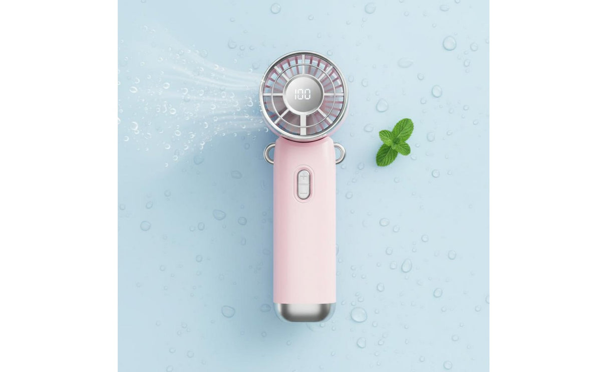 Adjustable Speeds Handheld Mini Fan Strong Wind Handheld Rechargeable Fan Long Battery Life for Outdoor, Camping, Office