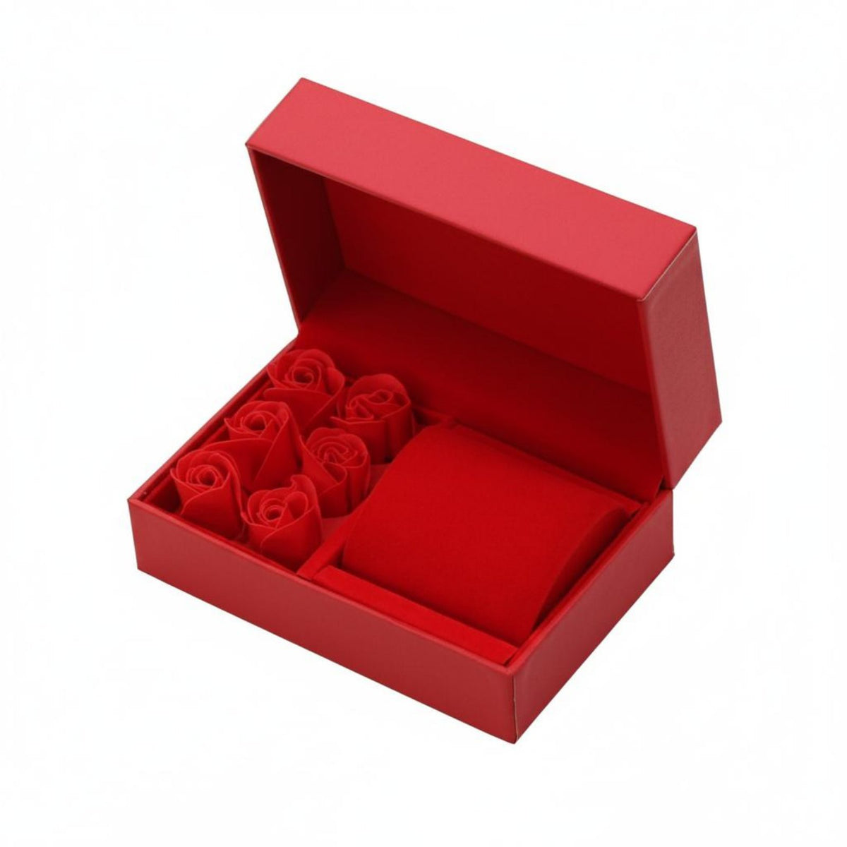 Custom Logo Printing Flip Top Watch Box Luxury Display Storage Item Keepsake for Proposal