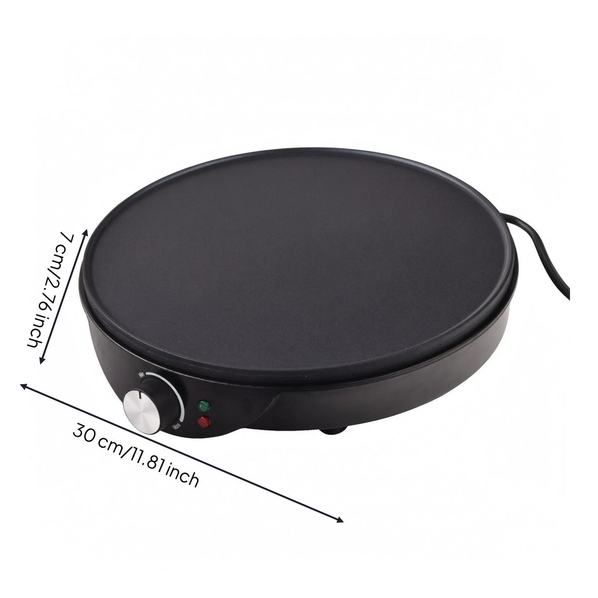 Electric Crepe Griddle 30 Cm Crepe Maker Pancake Maker 12 Inch Electric Griddle Flat
