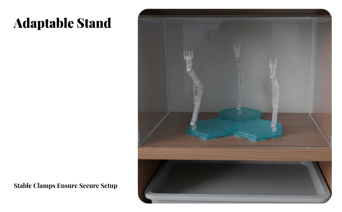 1/144 Scale Model Stand Dynamic Posing Mecha Model Action Base Wide Compatibility Mecha Model Display Stand for Hobbyists, Diorama Building, Bookshelf