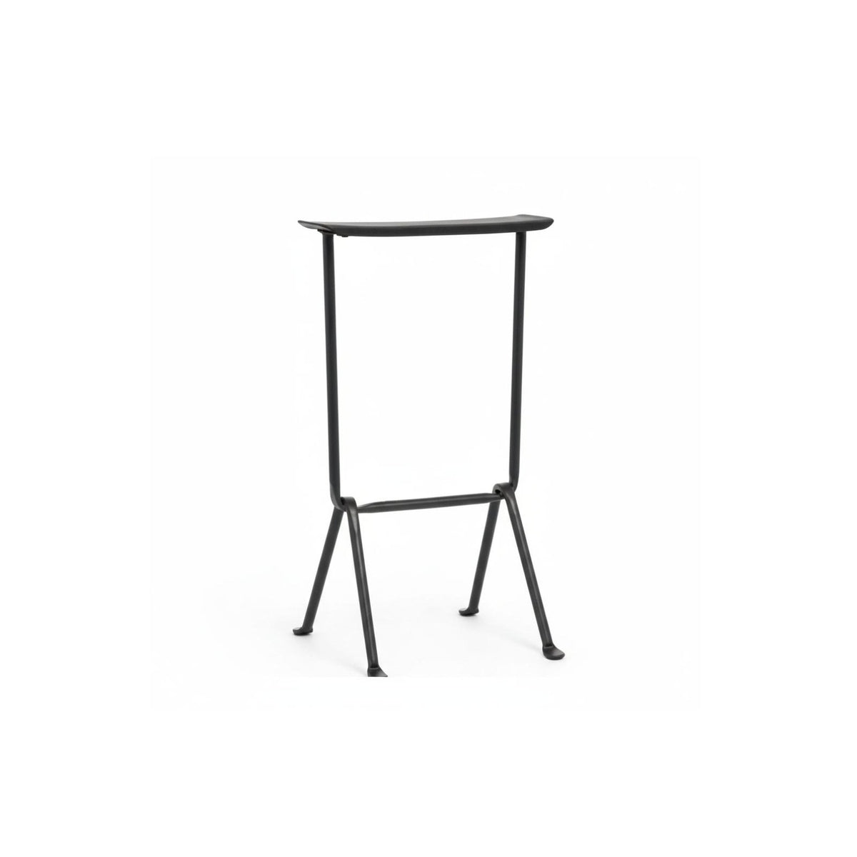 mechanical Design Hammered Frame High Stool Comfortable Footrest Counter Chair Minimalist Aesthetic Household Seating Ergonomic Backrest for Home Bar, Dining Room