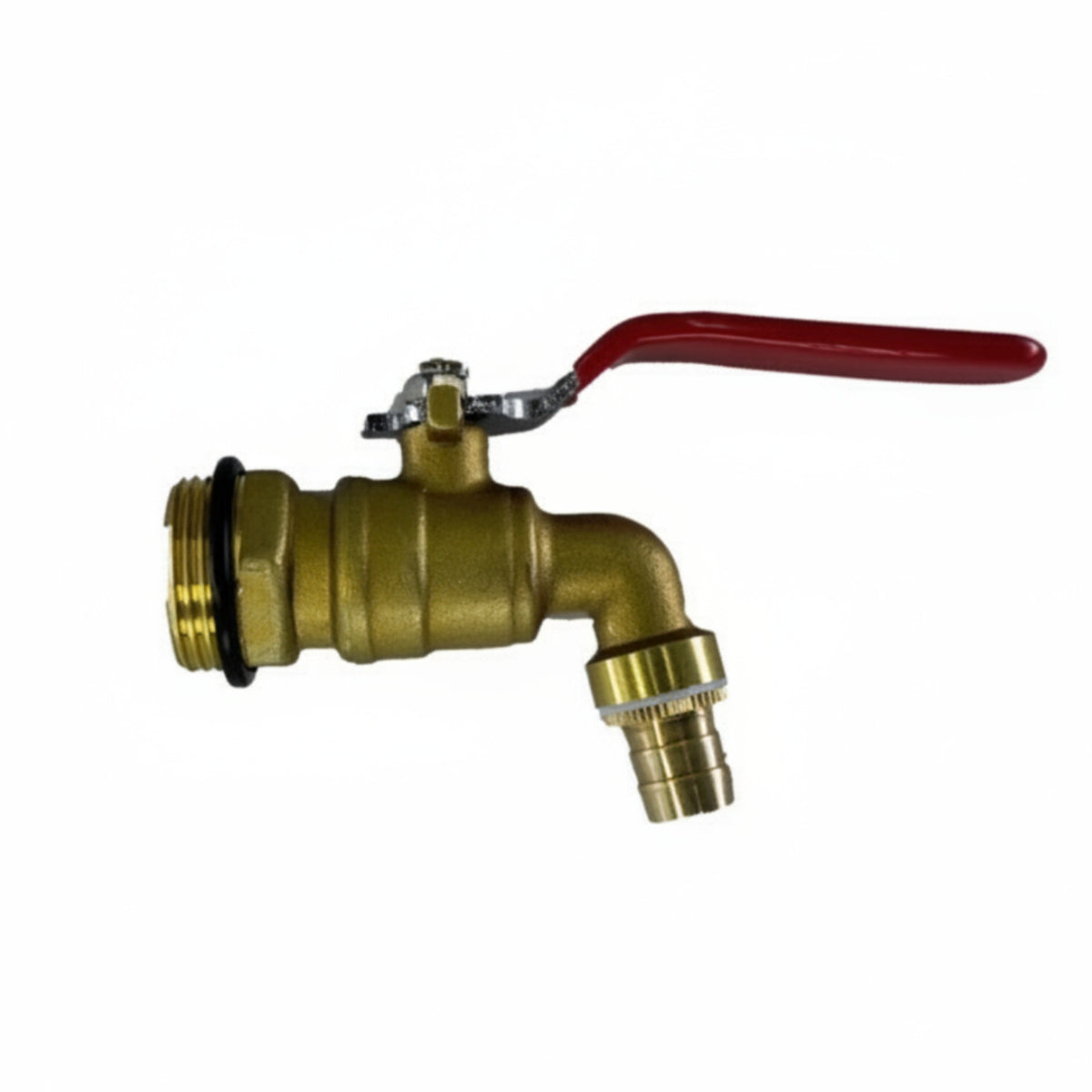 Barrel Faucet with Hose Barb Compact Right-Angle Vent Dispenser Resistant for Professionals, Workshop
