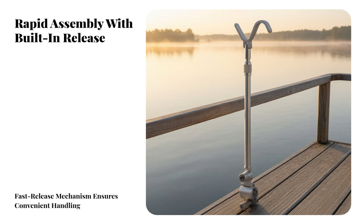 Telescopic Rod Rest with S-Shaped