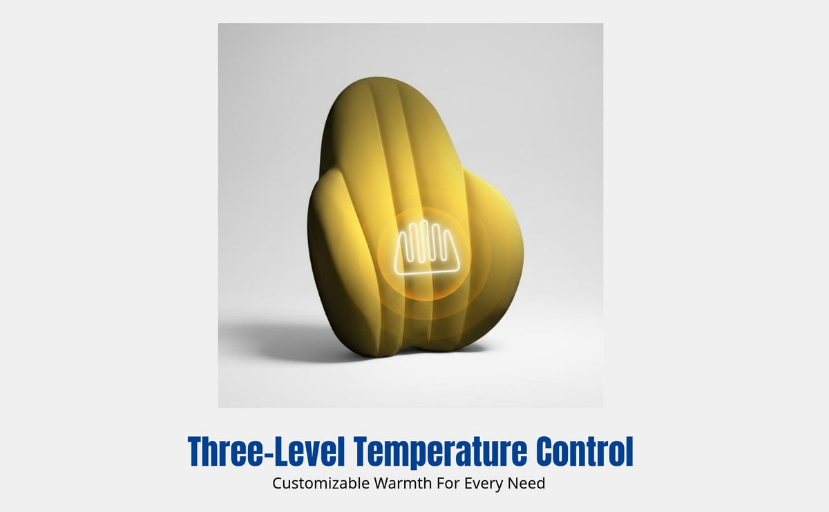Heated Support Pad, Viscoelastic Foam Backrest, Office Chair, Electric Heating, Waist Pillow, Adjustable Temperature