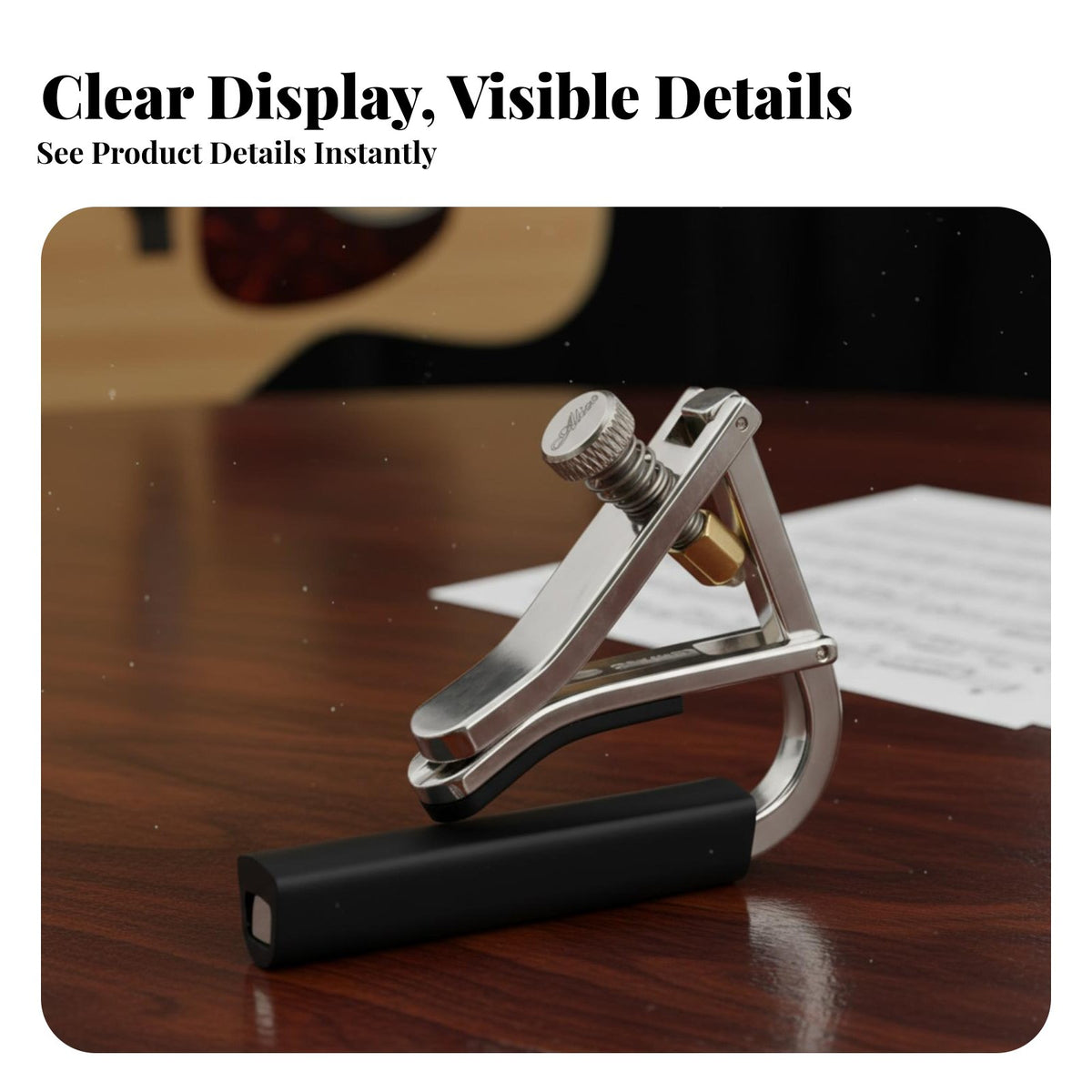 Guitar Capo Fret Noise guitar Capo Metal Construction Musical Instrument Accessory for Live Performance