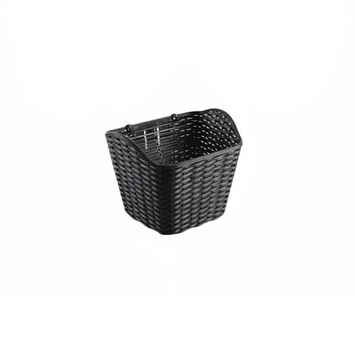 Rainproof Plastic Bike Basket with Lid Sturdy Plastic Bike Basket Easy Install for Commuting