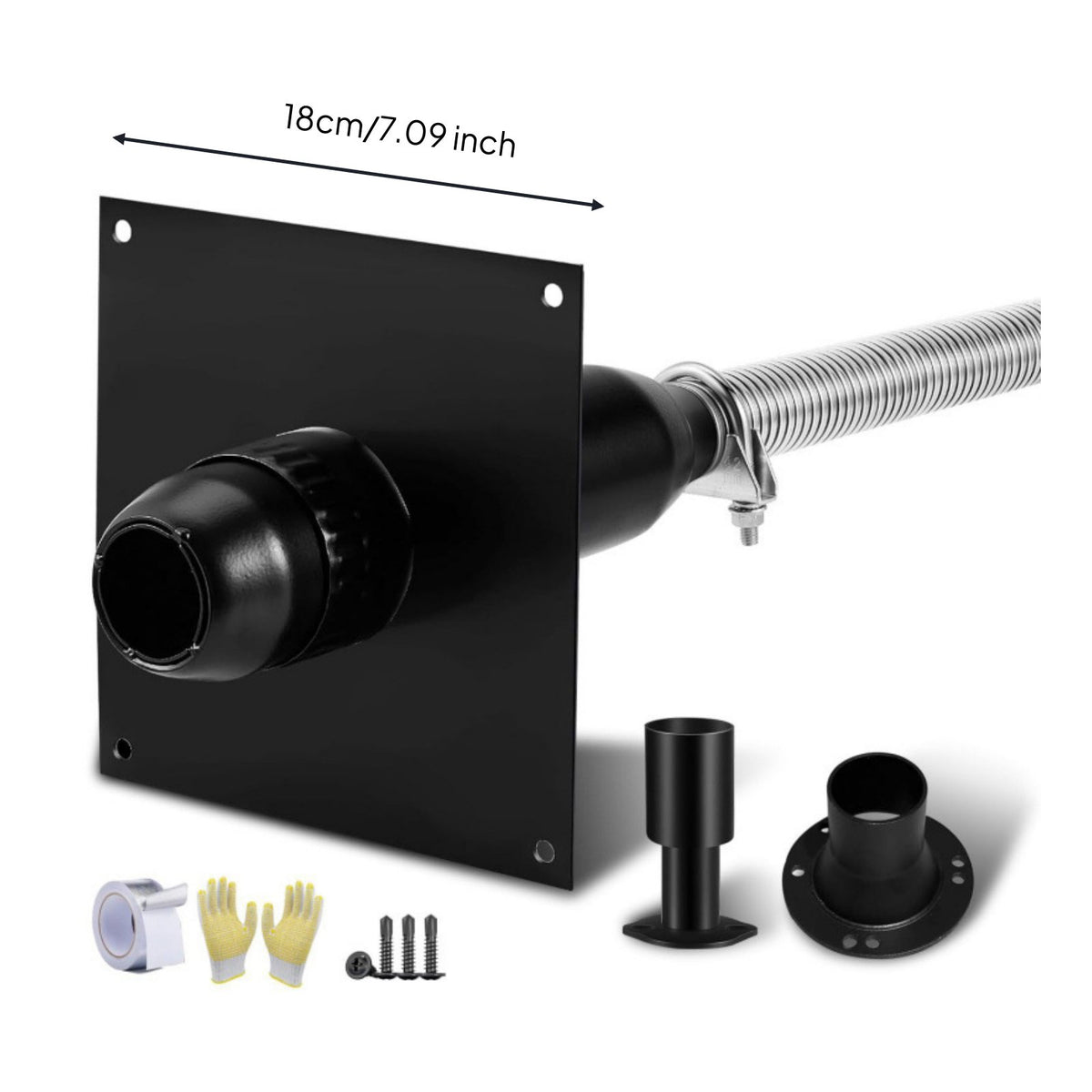 Generator Exhaust Extension Kit Insulated Generator Exhaust Sound Dampener Kit Heat Resistant Power Equipment for Workshop