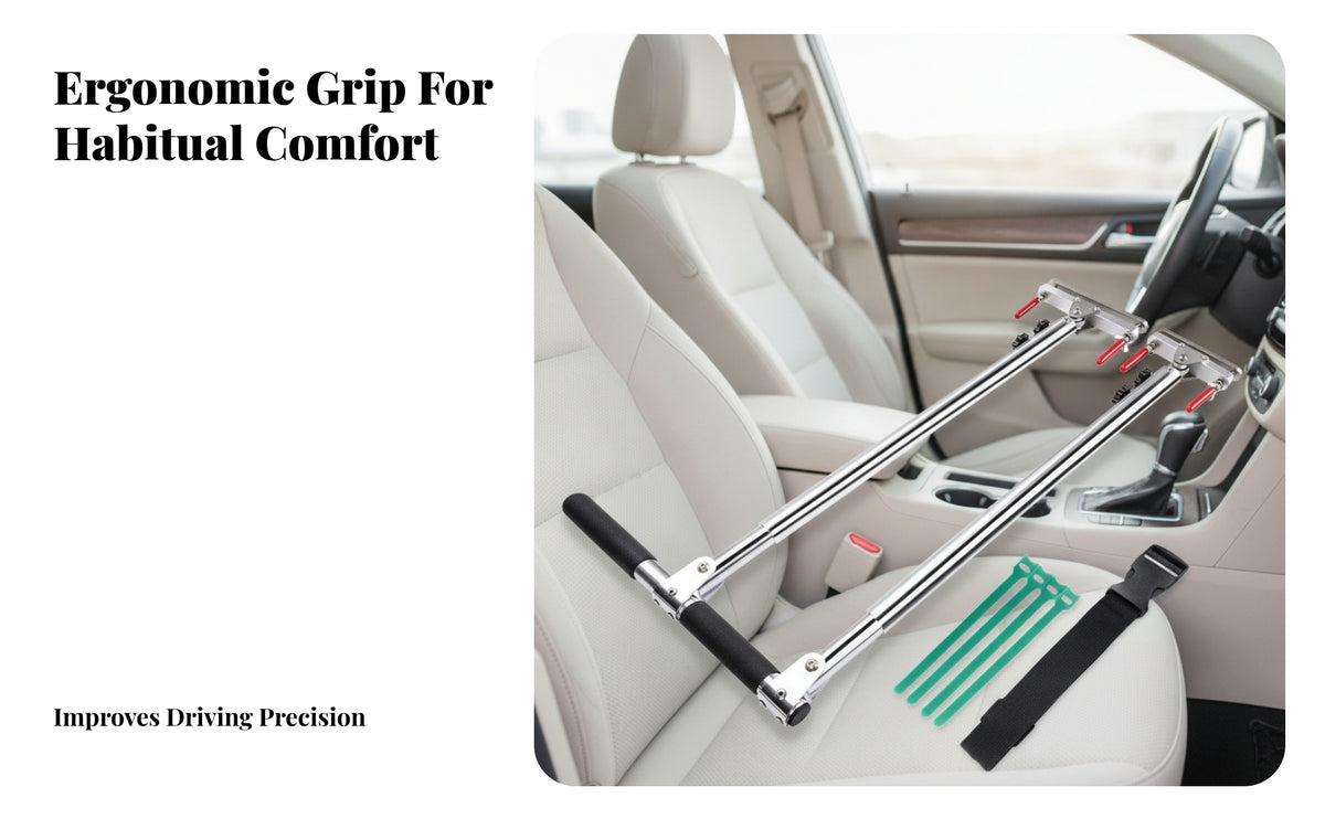 Portable Car Hand Controls Driving Aid | Stainless Steel Tubes, Hand Controls for Auto