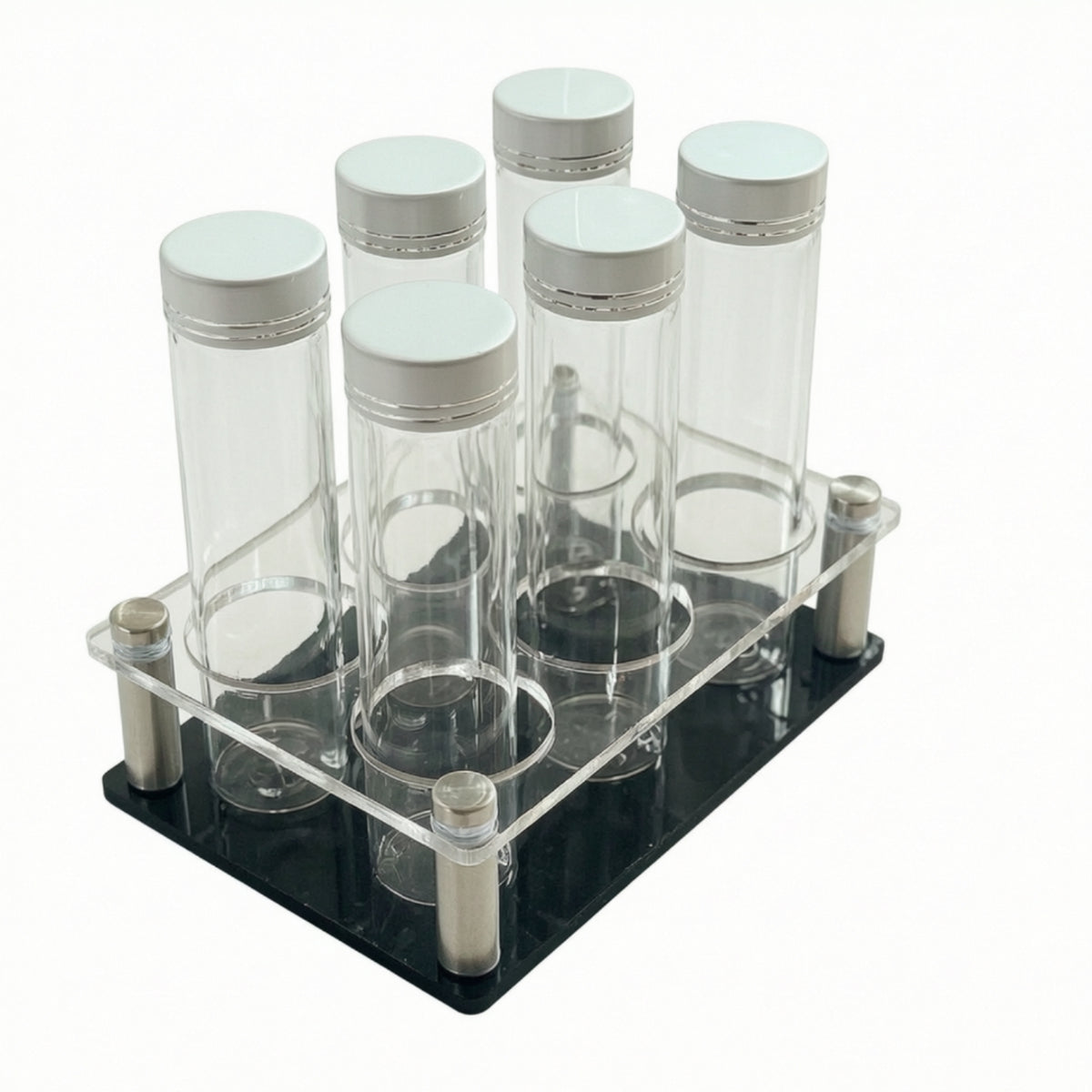 Keeps Beans Crisp Glass Bean Cellar Tubes with Stand Fragrant Preservation Single Dose Coffee Bean Storage Set Multiuse for Espresso Enthusiasts