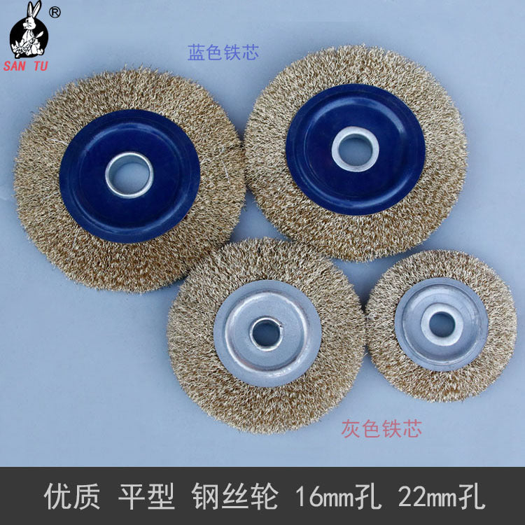 Flat Wire Brush Wheel for Angle Grinder Rust Removal Polishing
