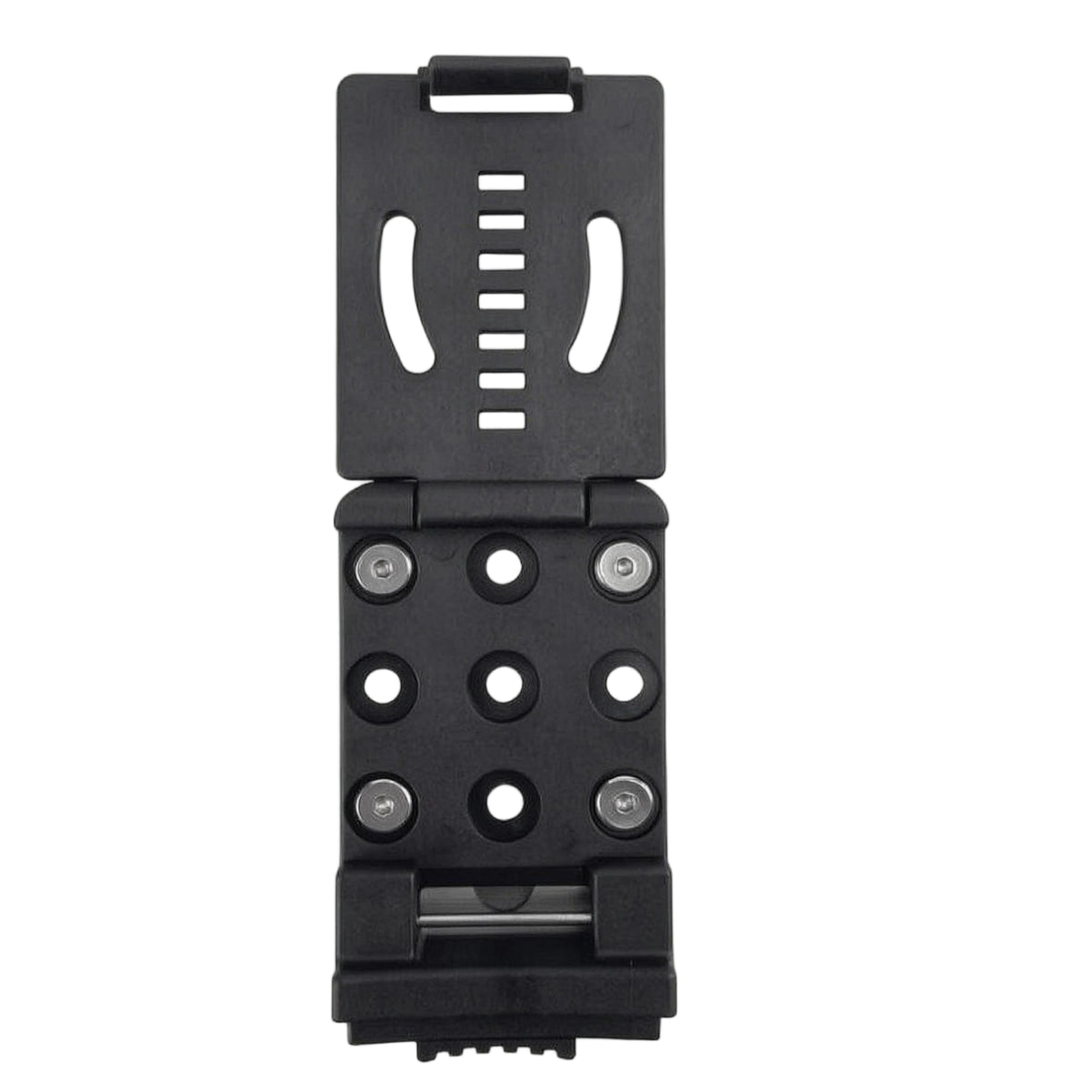 Metal Front Plate Adjustable Belt Tool Holder Mounting Holes Clamp Belt Tool Holder Slotted Cutouts