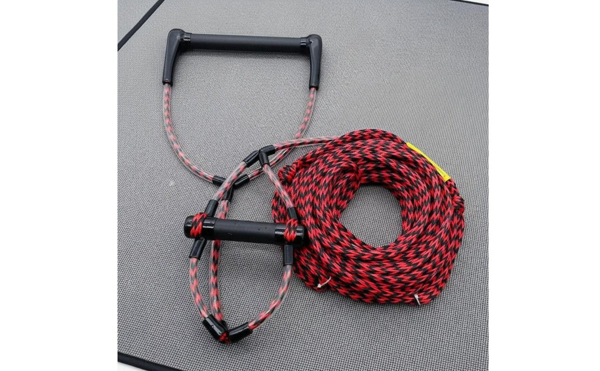 Water Ski Rope High Break Strength Wakeboard Tow Line Heavy Duty Wakeboard Rope and Handle for Wakeboarding, Kneeboarding, Tubing