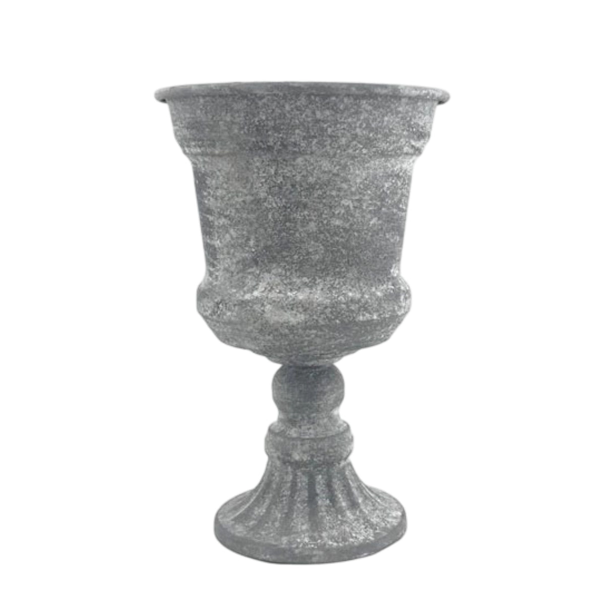 Decorative Goblet Vase Textured Pedestal Planter Vintage-Style Planter Vase Classical for Wedding Planners