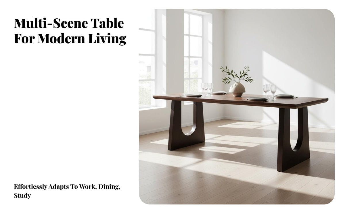 original edge untreated perimeter Slab Table hardwood Wood Conference Desk Walnut Finish Workstation for Design aficionados, Office Managers, Living Room