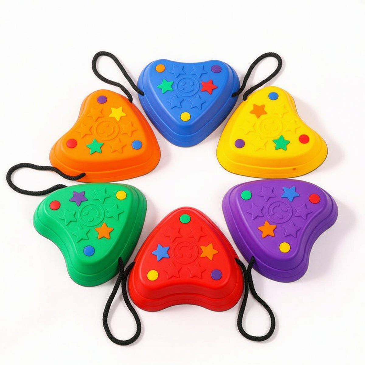 Toddler Stepping Stones Heart-Shaped Balance Stones Balance Coach Lightweight Toys Molded for Children, Playroom, Kindergarten