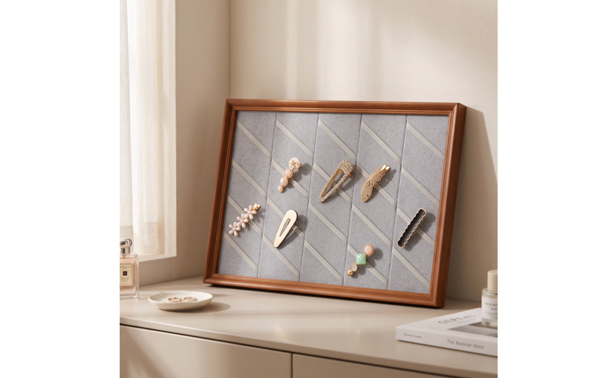 Wooden Jewelry Display Frame | Decorative, Accessory Display Board, for Bedroom