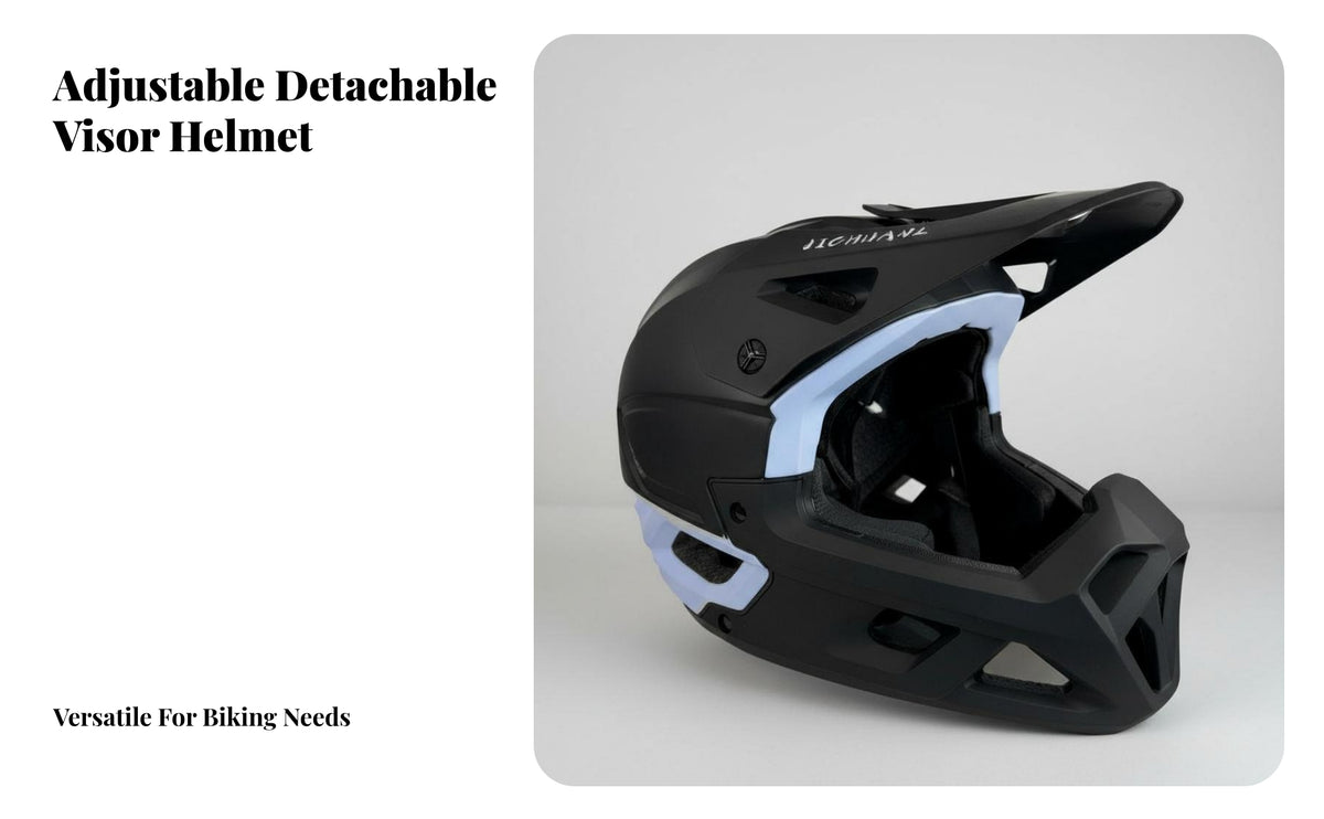 Ultra-Light Full Face Mountain Bike Helmet Lightweight Downhill Cycling Helmet Removable Washable Liner Head Protection Shock Resistant for Teenagers, Adults, Cyclists, City Commuting, Trail Riding, Outdoor Sports