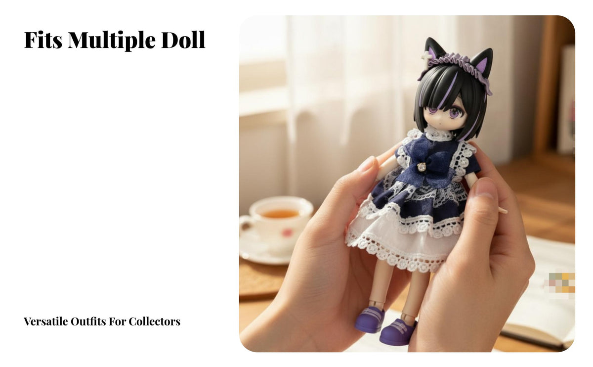 OB11 Doll Outfit Miniature Fashion BJD Clothing Set Detailed Design GSC Doll Clothes for Hobbyists