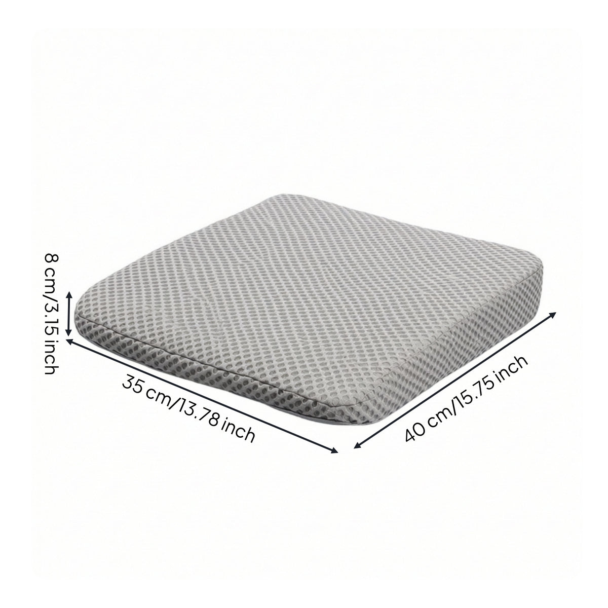 Wedge Car Seat Cushion Non-Slip Car Seat Cushion Raised Breathable for Short Drivers, Driving Practice, Daily Commute