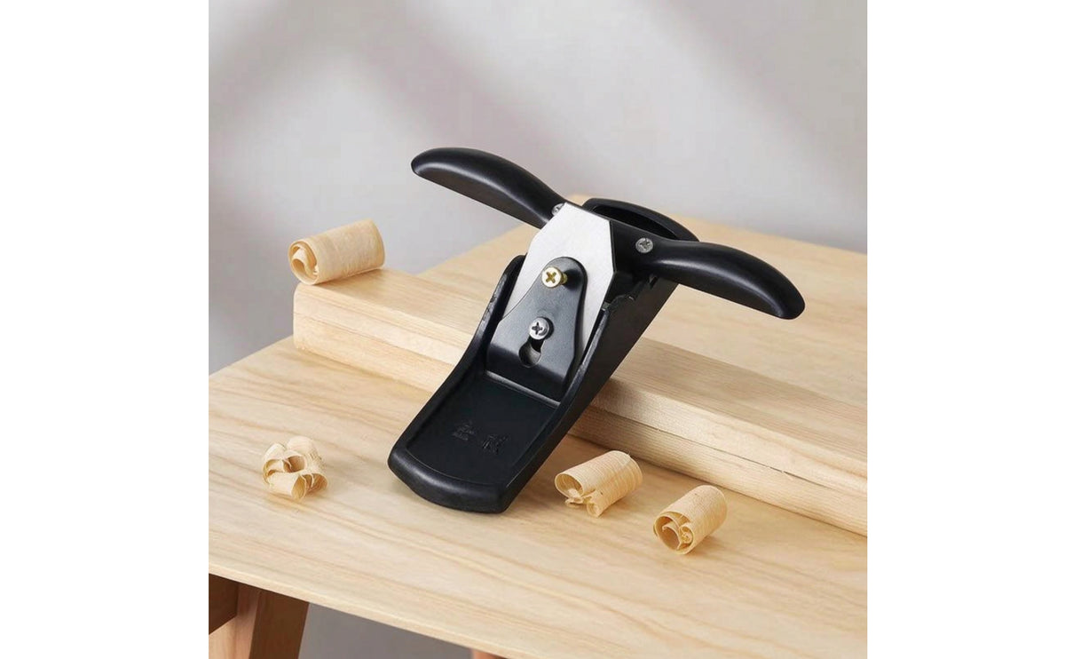 Adjustable Woodworking Hand Planer Twin-Grip Hand Plane with Blades Precision Spokeshave Handheld for Woodworkers, Carpenters, DIYers, Edge Trimming, Workshop